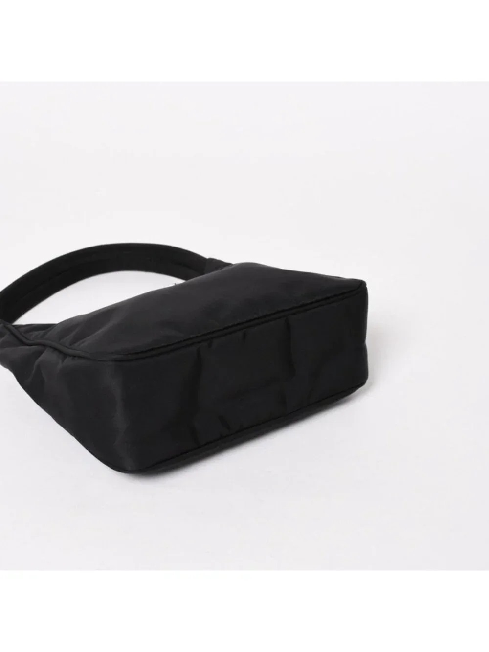 Prada Hobo Handbag Nylon Black